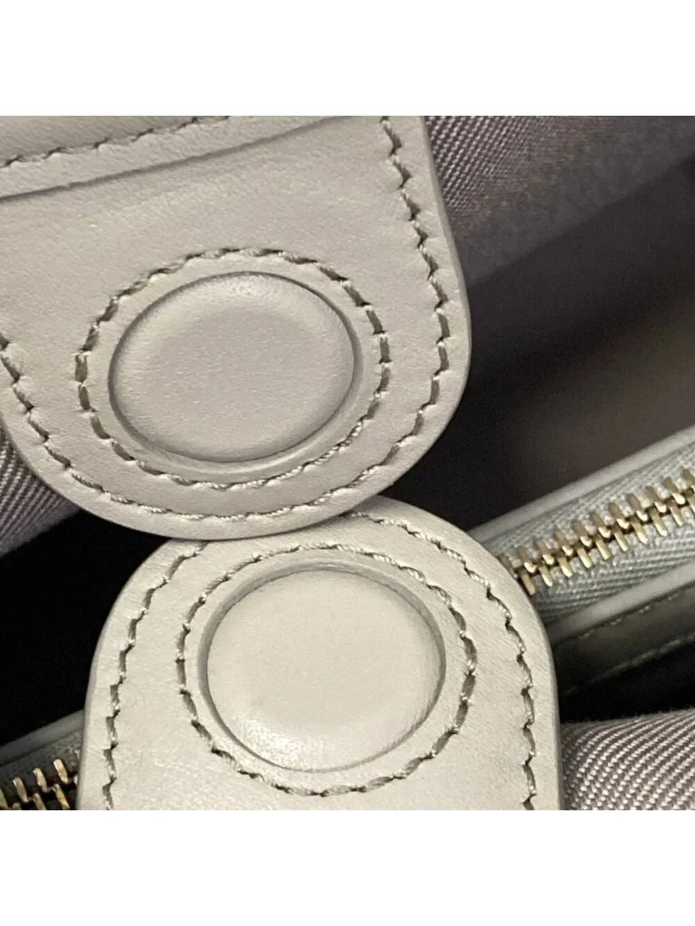 Gucci Tote Bag GG Emblem Medium Gray Leather